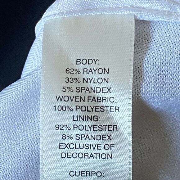 WHBM Tank Top Womens Size 14 Multicolor Geometric Block Print Lined Business - Picture 8 of 14